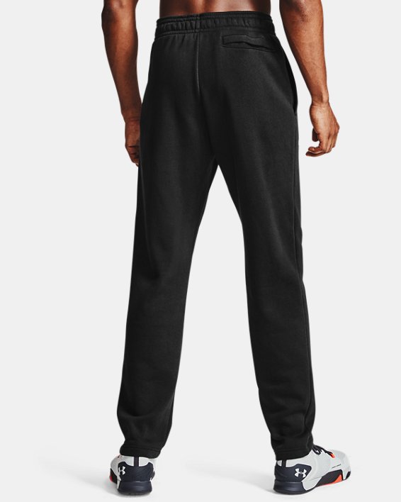 Men's UA Rival Fleece Pants, Black, pdpMainDesktop image number 1